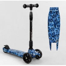 Самокат триколісний Best Scooter 24-601 MAXI Складаний кермо Посилена дека Принт