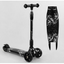 Самокат триколісний Best Scooter 11-505 MAXI Складаний кермо Посилена дека Принт