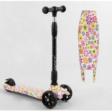 Самокат триколісний Best Scooter 75-719 MAXI Складаний кермо Посилена дека Принт