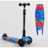 Самокат триколісний Best Scooter 82-961 MAXI Складаний кермо Посилена дека Принт