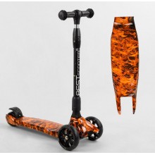 Самокат триколісний Best Scooter 32-389 MAXI Складаний кермо Посилена дека Принт