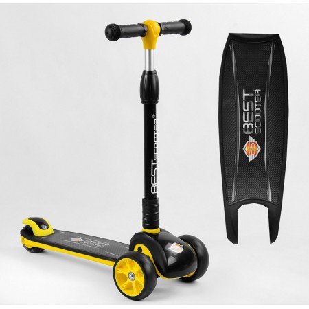 Самокат триколісний Best Scooter 84377 Складане кермо Жовтий