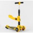 Самокат триколісний Best Scooter ST-16801 MAXI З сидінням Регулювання керма Жовтий