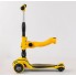 Самокат триколісний Best Scooter ST-16801 MAXI З сидінням Регулювання керма Жовтий