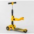 Самокат триколісний Best Scooter ST-16801 MAXI З сидінням Регулювання керма Жовтий