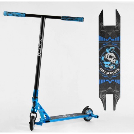 Самокат трюковий Best Scooter 30286 з HIC системою Пегі Чорний з Синім