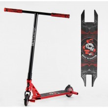Самокат трюковий Best Scooter 46409 з HIC системою Пегі Чорний з червоним