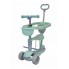 Самокат триколісний ITRIKE JR3-027-2 MAXI 5в1 Батьківська ручка Кошик Зелений