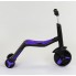 Cамокат Best Scooter JT 30304 3 в 1 триколісний Самокат беговел велосипед З підсвічуванням і музикою 8 мелодій Фіолетовий (30304A)