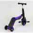 Cамокат Best Scooter JT 30304 3 в 1 триколісний Самокат беговел велосипед З підсвічуванням і музикою 8 мелодій Фіолетовий (30304A)