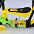 Самокат Best Scooter L-11844 трехколесный 5в1. Подсветка платформы и колес . Колеса полиуретановые PU. Желтый (11844 A)