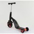 Cамокат Best Scooter JT 28288 3в1 триколісний Самокат - беговел - велосипед З підсвічуванням і музикою 8 мелодій Червоний (28288A)