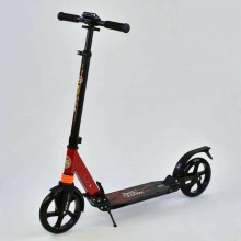 Двухколесный самокат Best Scoote 00055 Складной с двумя амортизаторами Колёса полиуретан подшипники ABEC-7 Красный (00055 А) 