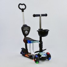 Самокат триколісний Best Scooter 21500 "Абстракція" 5 в 1. Чорний - Абстракція