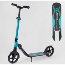 Двухколесный самокат Best Scooter 19318 складной с амортизатором Голубой