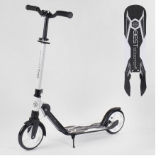 Двухколесный самокат Best Scooter 11459 складной с амортизатором Белый