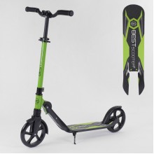 Двухколесный самокат Best Scooter 96630 складной с амортизатором Зеленый