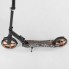 Двухколесный самокат Best Scooter 88146 складной с амортизатором Новая конструкция Черный с оранжевым