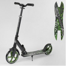 Двоколісний самокат Best Scooter 70875 складний з амортизатором Нова конструкція Зелений