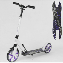 Двоколісний самокат Best Scooter 91458 складаний з амортизатором Нова конструкція Білий