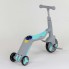 Cамокат триколісний Best Scooter JT 10181 3 в 1 Самокат беговел велосипед З підсвічуванням і музикою 8 мелодій Сірий з блакитним