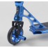 Самокат трюковый Best Scooter 78295 с HIC системой  Пегами  диск и дека алюминиевые Черный с синим