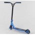 Самокат трюковый Best Scooter 78295 с HIC системой  Пегами  диск и дека алюминиевые Черный с синим