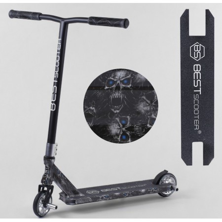 Самокат трюковый Best Scooter 60908  с HIC системой  Пегами Черный