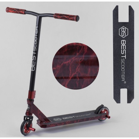Самокат трюковый Best Scooter 20001 с HIC системой  Пегами Черный с красным