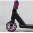 Самокат трюковый Best Scooter 52650  с Пегами Черный с фиолетовым