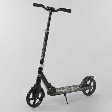 Двухколесный самокат Best Scooter "SHARK" 54200 складной с амортизатор Черный