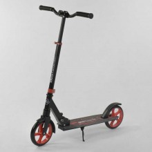 Двухколесный самокат Best Scooter "SHARK" 39536 складной с амортизатор Черный с красным