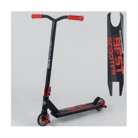 Самокат трюковый Best Scooter 48952  с Пегами Черный с Красным