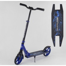 Двухколесный самокат Best Scooter "SHARK" 97540 складной с амортизатор Рама алюминий Синий