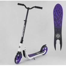 Двухколесный самокат Best Scooter 90003 складной прогулочный Бело-Фиолетовый