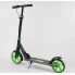 Самокат двоколісний Best Scooter 18104 SHARK з ручним гальмом колеса 20 см Чорний з зеленим