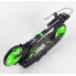 Самокат двоколісний Best Scooter 18104 SHARK з ручним гальмом колеса 20 см Чорний з зеленим