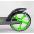 Самокат двоколісний Best Scooter 18104 SHARK з ручним гальмом колеса 20 см Чорний з зеленим