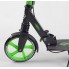 Самокат двоколісний Best Scooter 18104 SHARK з ручним гальмом колеса 20 см Чорний з зеленим