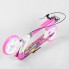 Самокат двоколісний Best Scooter 67002 з ручним гальмом колеса 20 см Рожевий
