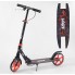 Самокат двоколісний Best Scooter 15250 SHARK з ручним гальмом колеса 20 см Чорний з помаранчевим