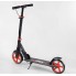 Самокат двоколісний Best Scooter 15250 SHARK з ручним гальмом колеса 20 см Чорний з помаранчевим
