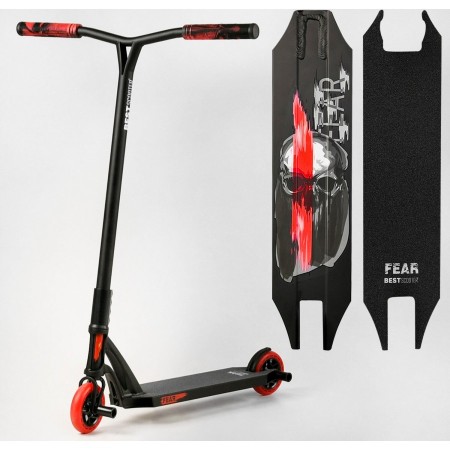 Самокат трюковий Best Scooter Т-50599 FEAR SCS-система ПЕГІ Алюмінієвий диск та дека