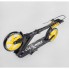 Двоколісний самокат Best Scooter WOLF W-10728 складаний з амортизатором Ручне гальмо Чорне з жовтим