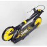 Самокат двоколісний Best Scooter 20787 SHARK з ручним гальмом колеса 20 см Чорний з жовтим