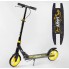 Самокат двоколісний Best Scooter 20787 SHARK з ручним гальмом колеса 20 см Чорний з жовтим