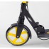 Самокат двоколісний Best Scooter 20787 SHARK з ручним гальмом колеса 20 см Чорний з жовтим