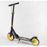 Самокат двоколісний Best Scooter 20787 SHARK з ручним гальмом колеса 20 см Чорний з жовтим
