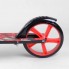 Самокат двоколісний Best Scooter 27664 з ручним гальмом колеса 20 см Чорний з червоним