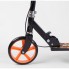 Самокат двоколісний Best Scooter 94621 з ручним гальмом колеса 20 см Чорний з помранчевим